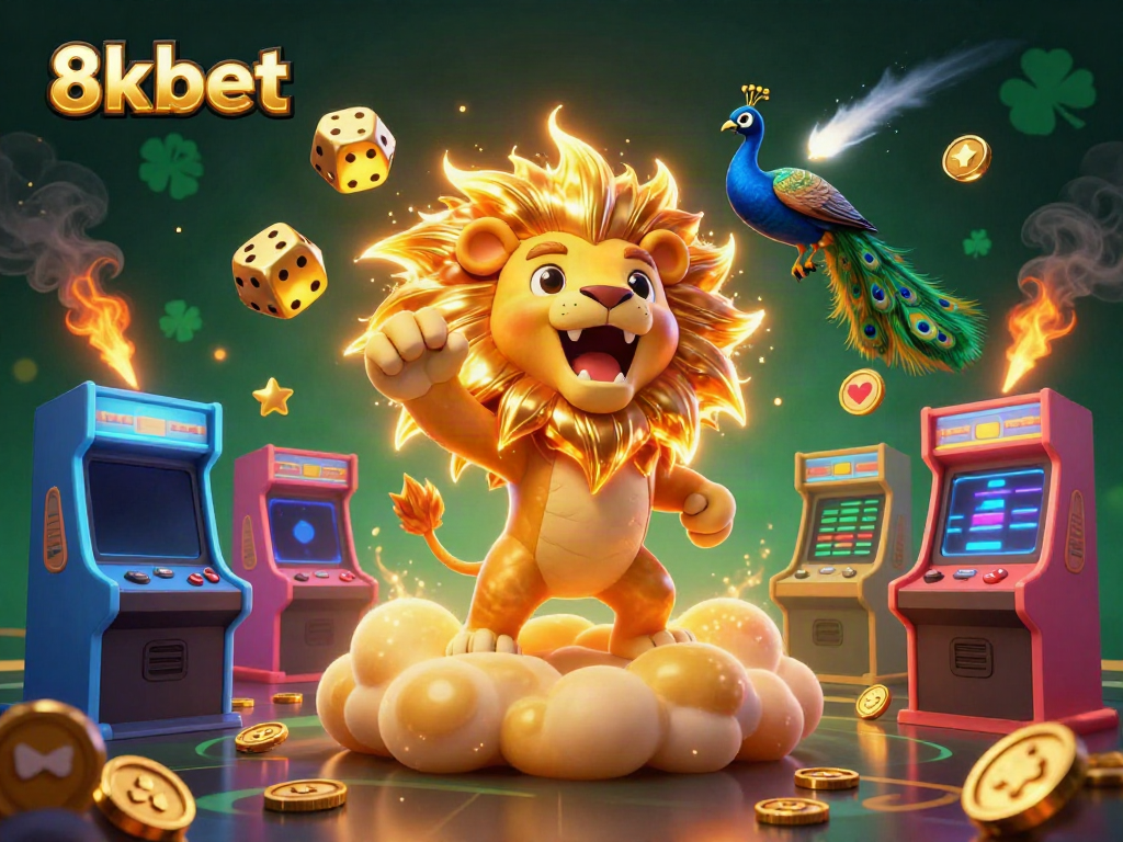 Play and win exciting games at 8xbet, featuring vibrant 3D characters and plentiful slot elements.