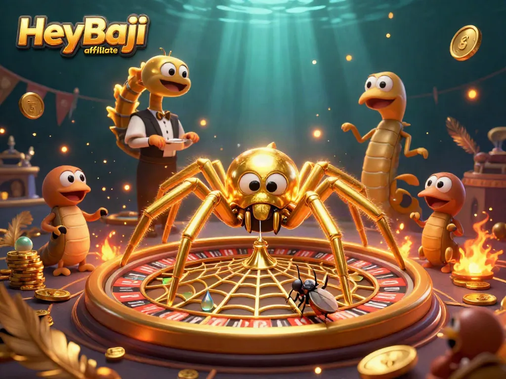 Engage in high-stakes action with the HeyBaji affiliate's energetic casino scene showcasing betting dynamics.