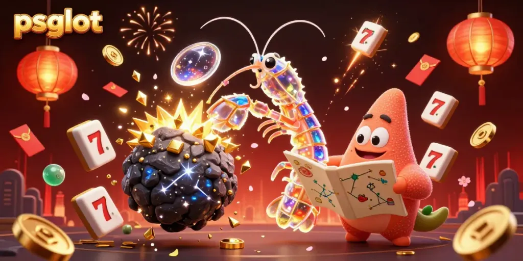 Experience the excitement of psgslot with a galactic samurai and treasure-filled slot scene.
